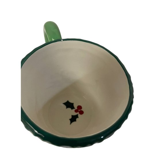 DEAR SANTA I can Explain Mug Cup Coffee Tea Hot Chocolate Scroll Holly Ceramic 4 - Picture 5 of 8